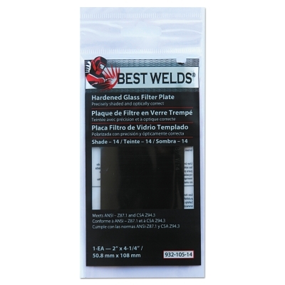 BW-2X4-1/4 #14 GLASS FILTER PLATE